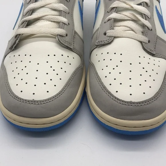 USED Nike Dunk Low Athletic Department Light Grey/Blue/Yellow FN7488-133 No Box - Picture 6 of 9